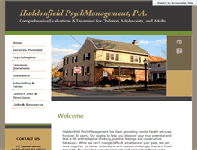 Tablet Screenshot of haddonfieldpsychmanagement.com
